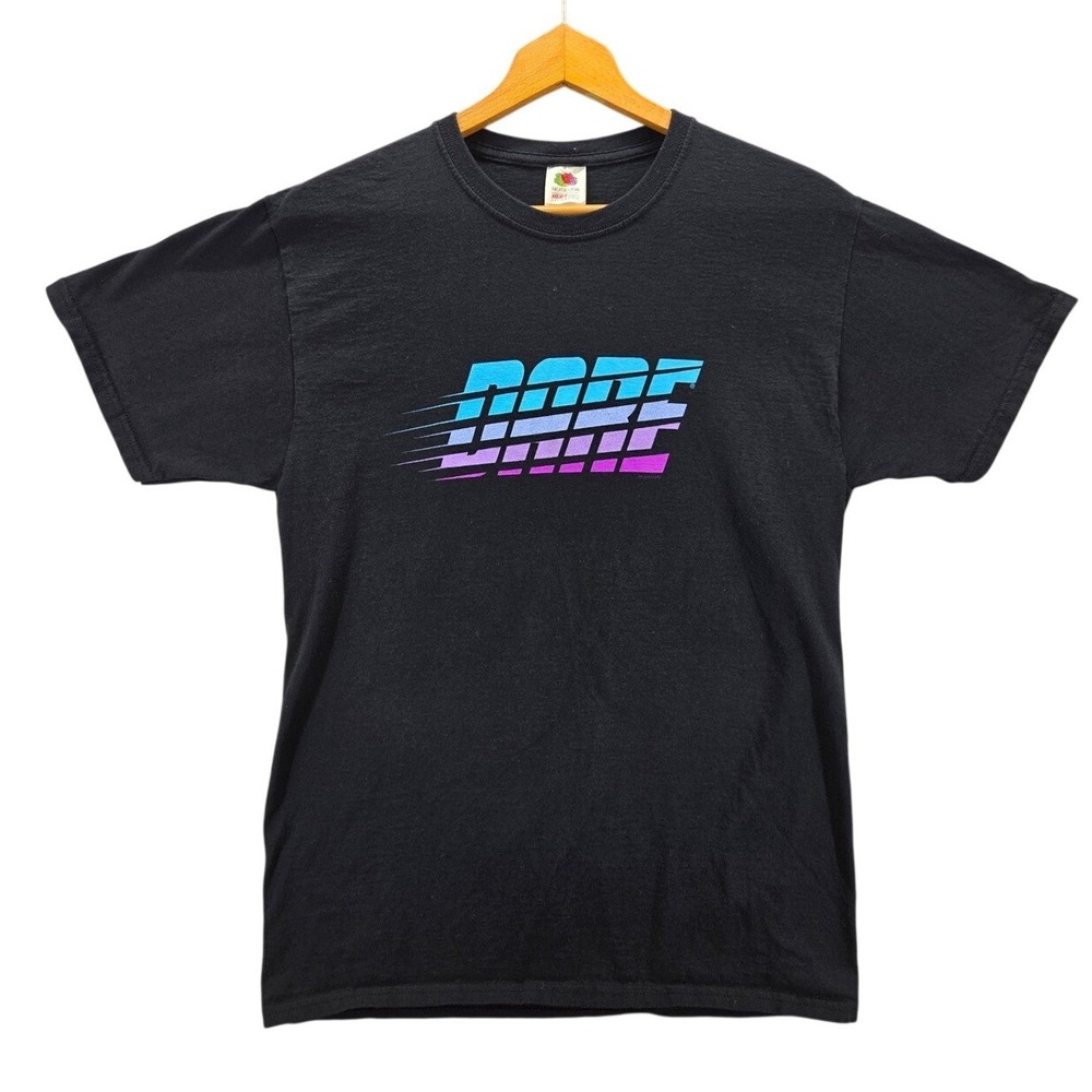 DARE Shirt Mens Medium Black Fruit of the Loom Heavy Cotton Retro Graphic Tee